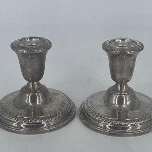 Sterling Silver Weighted Reinforced Candlesticks